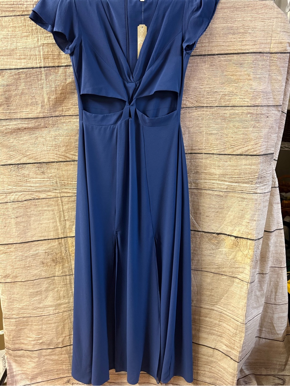 😍 NWT G B Navy Cutout Midi Dress - Elegant Women's Dress